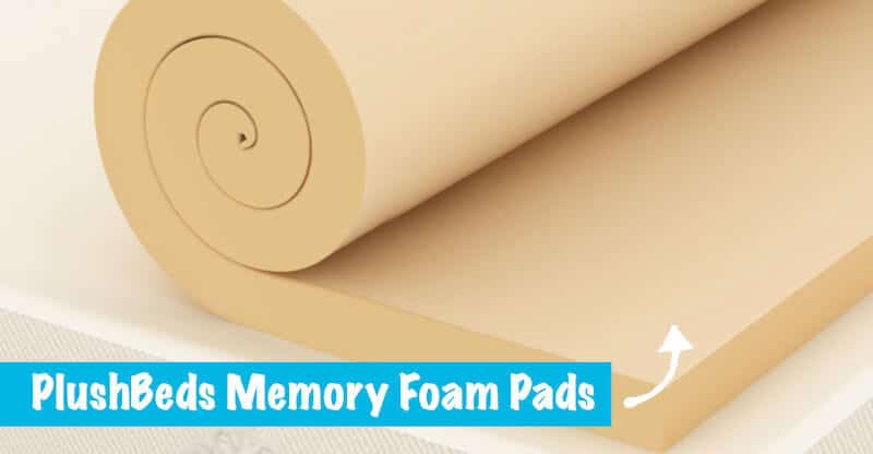 best memory foam mattress topper by PlushBeds