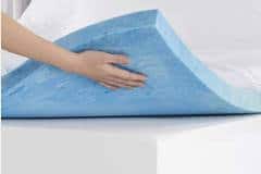 dual layer gel foam mattress pad for back relief