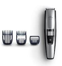Self-sharpening stainless steel bladed electric shaver