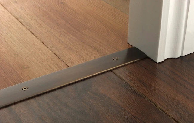 seam binder to transition between floors