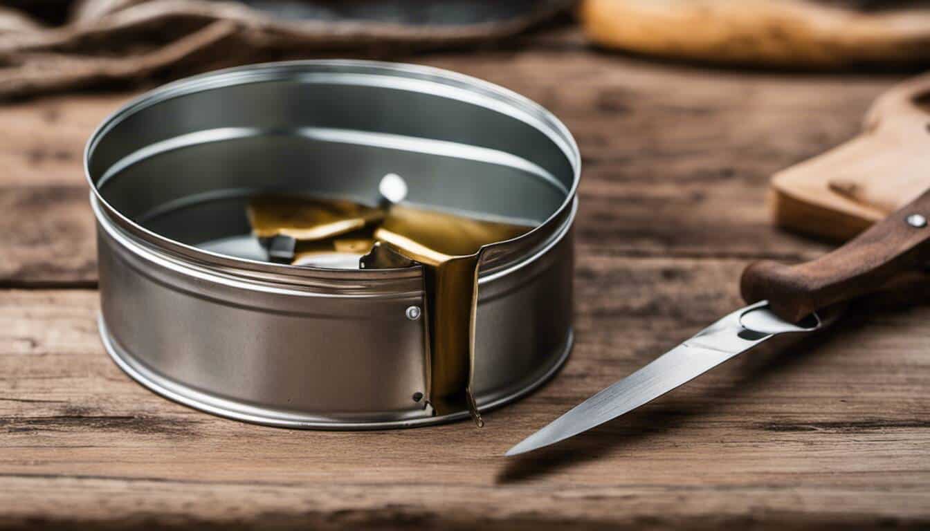 how to open a can without a can opener