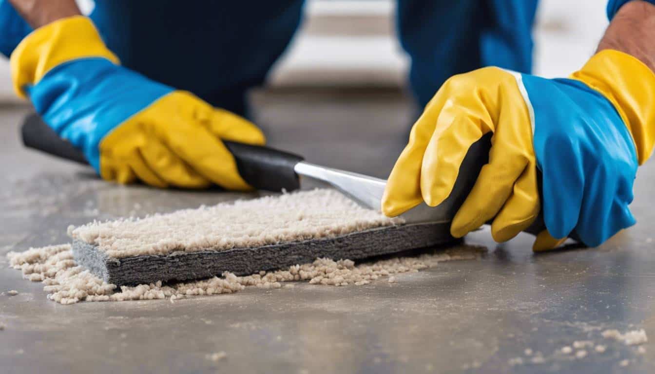 How to Remove Glued Carpet from Concrete