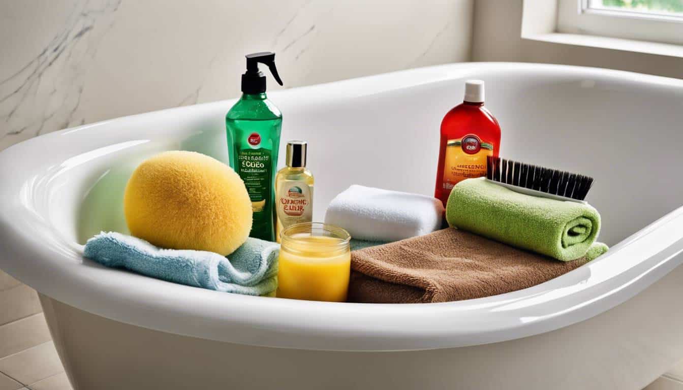 how to clean a bathtub without harsh chemicals