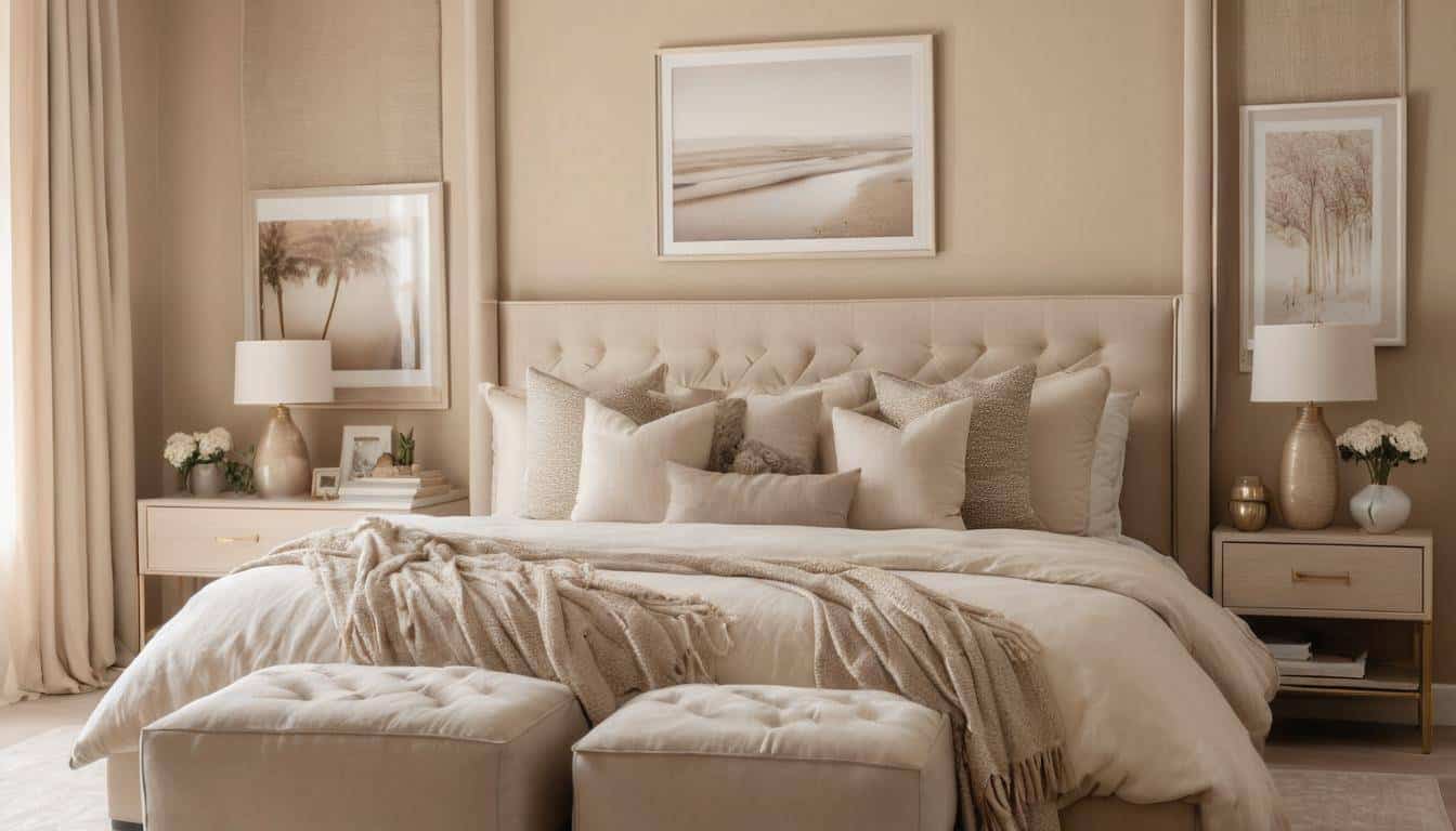 beautiful beige bedrooms