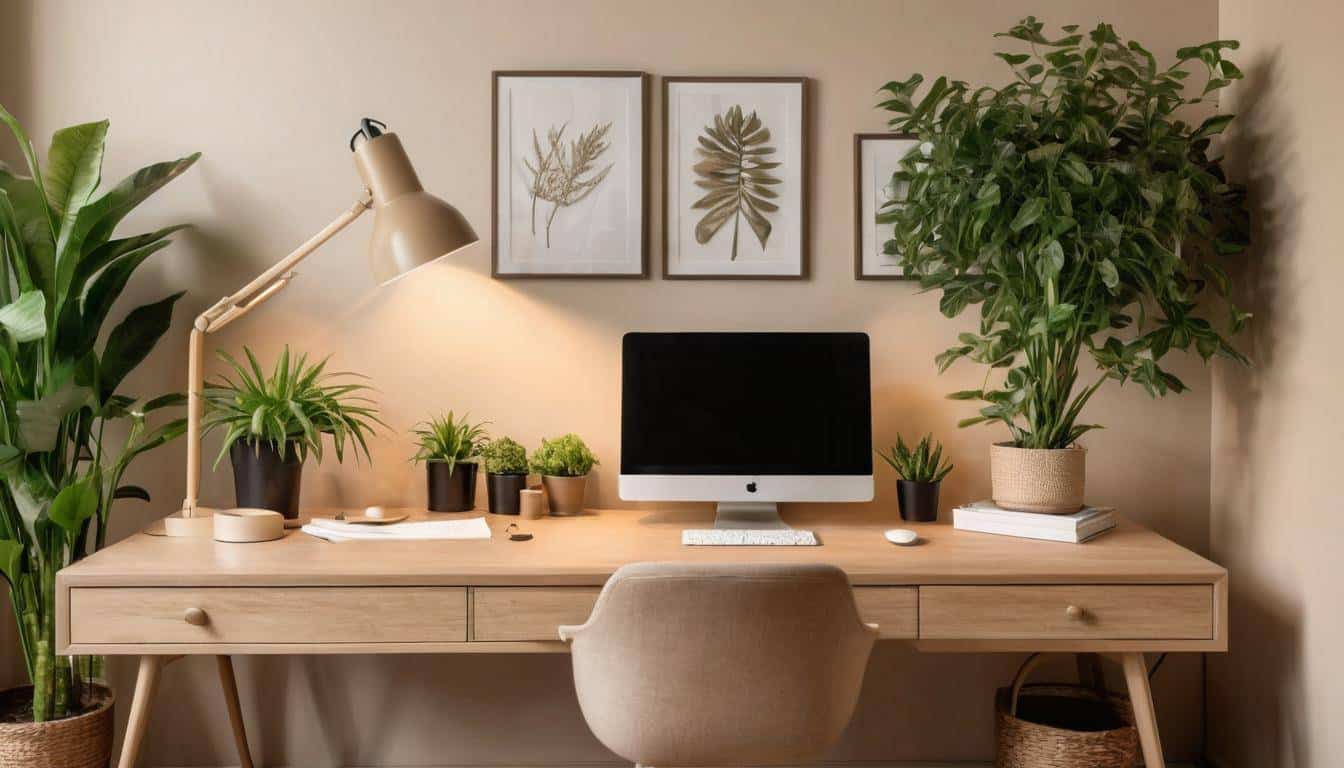 beautiful beige home offices