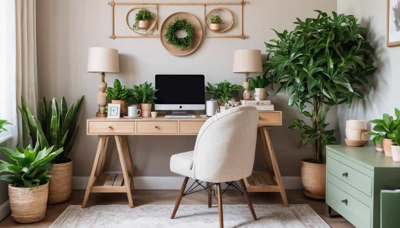 beautiful beige home offices