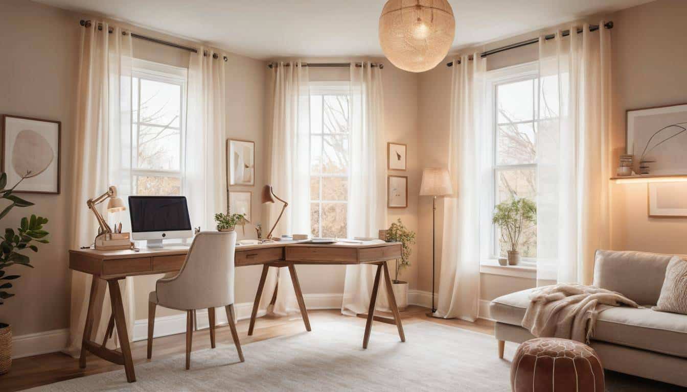 beautiful beige home offices