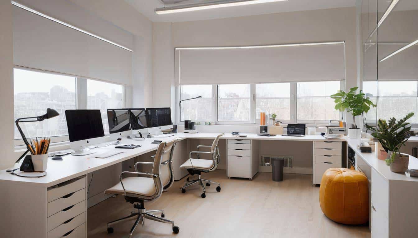 beautiful beige home offices