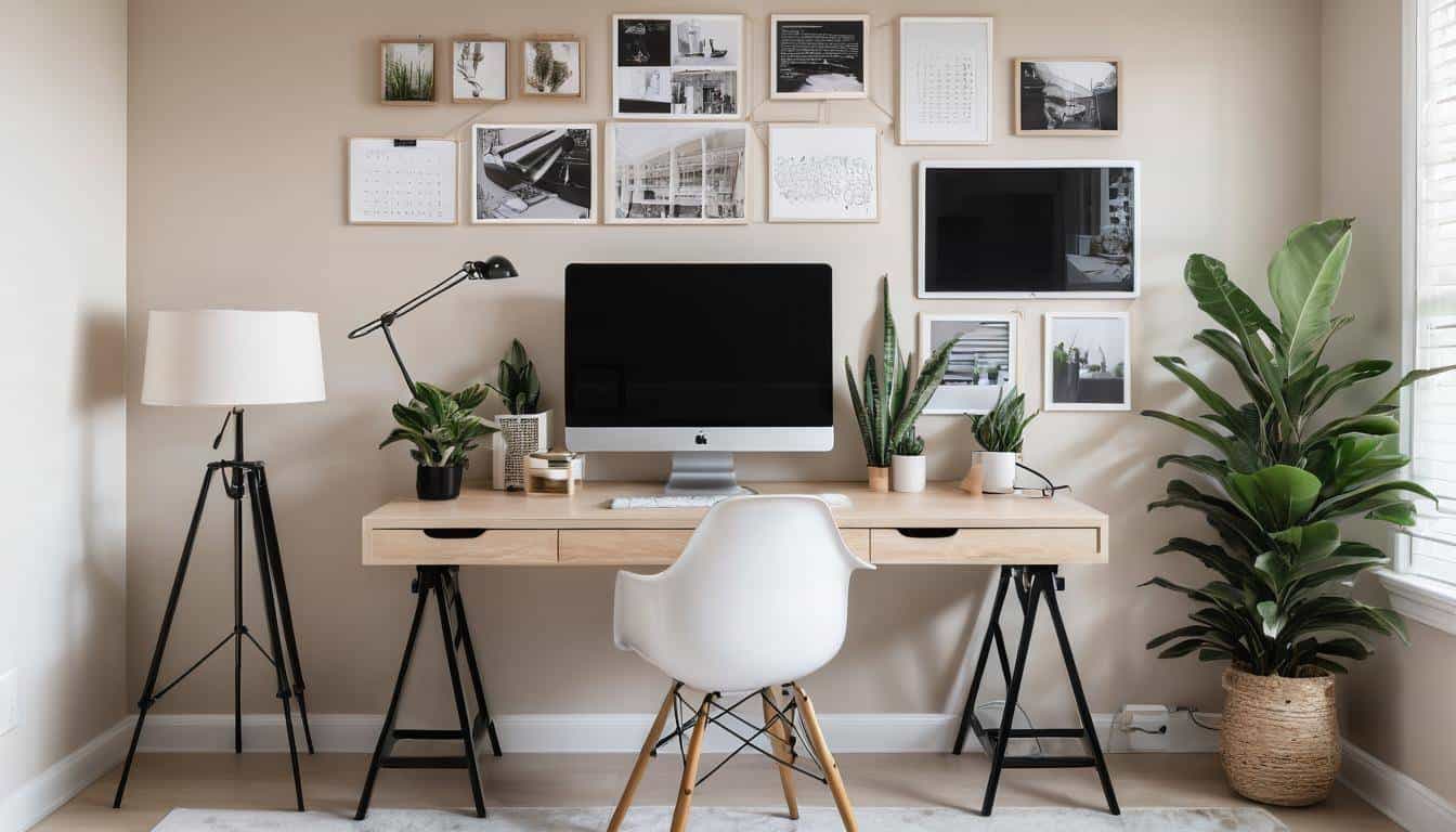 beautiful beige home offices