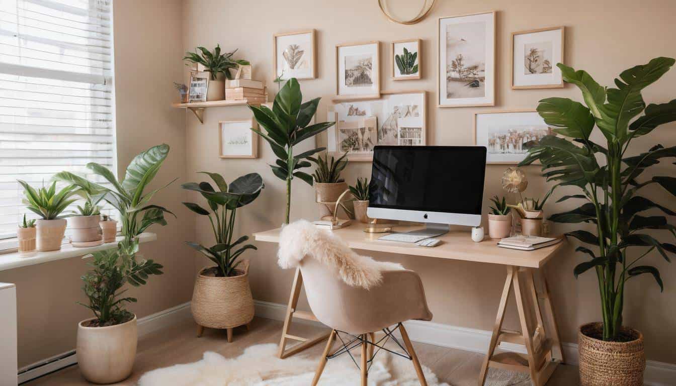 beautiful beige home offices