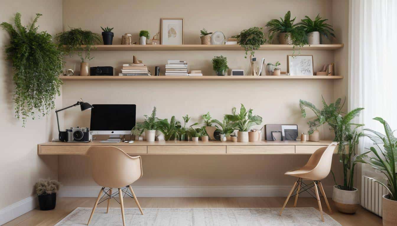 beautiful beige home offices