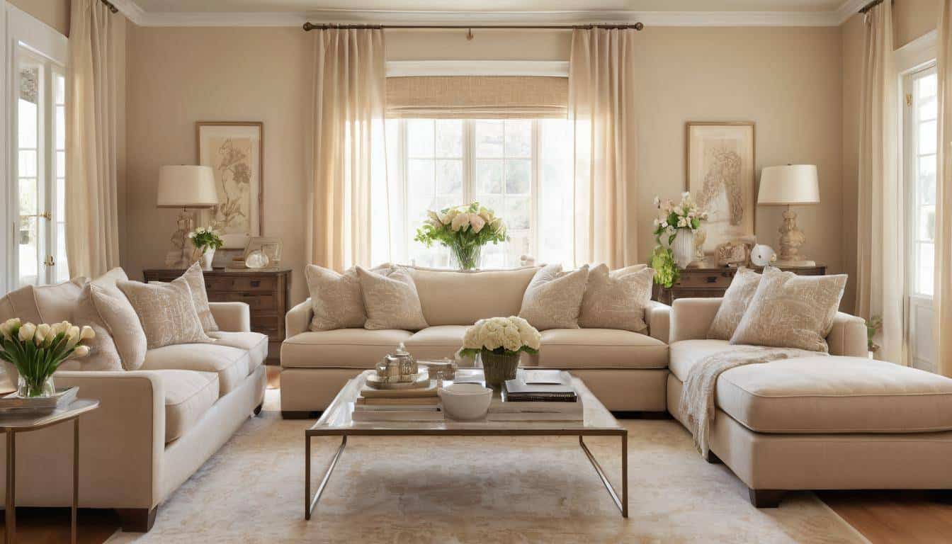 beautiful beige living rooms