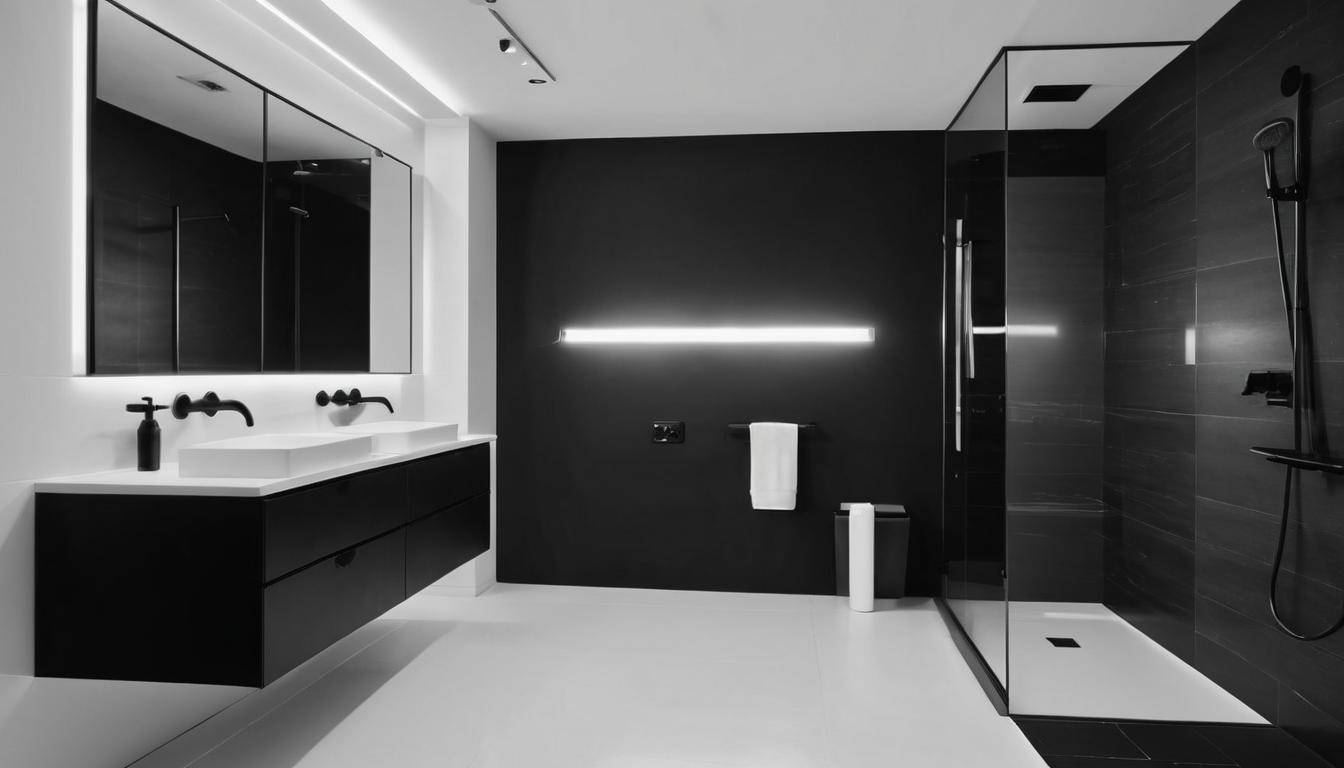 beautiful black bathrooms