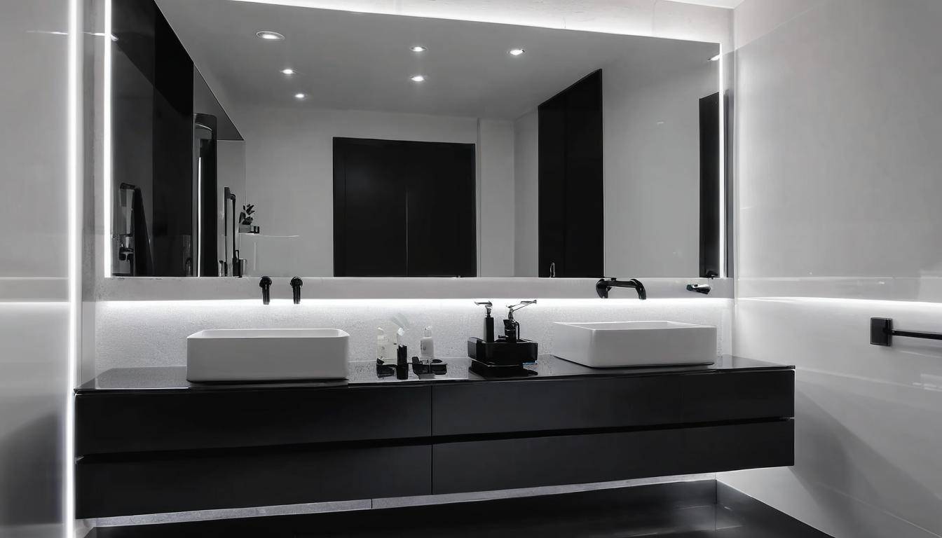 beautiful black bathrooms