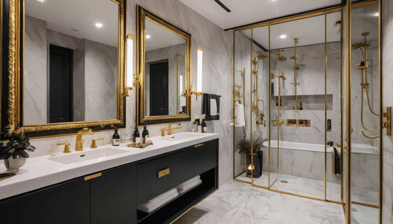 beautiful black bathrooms