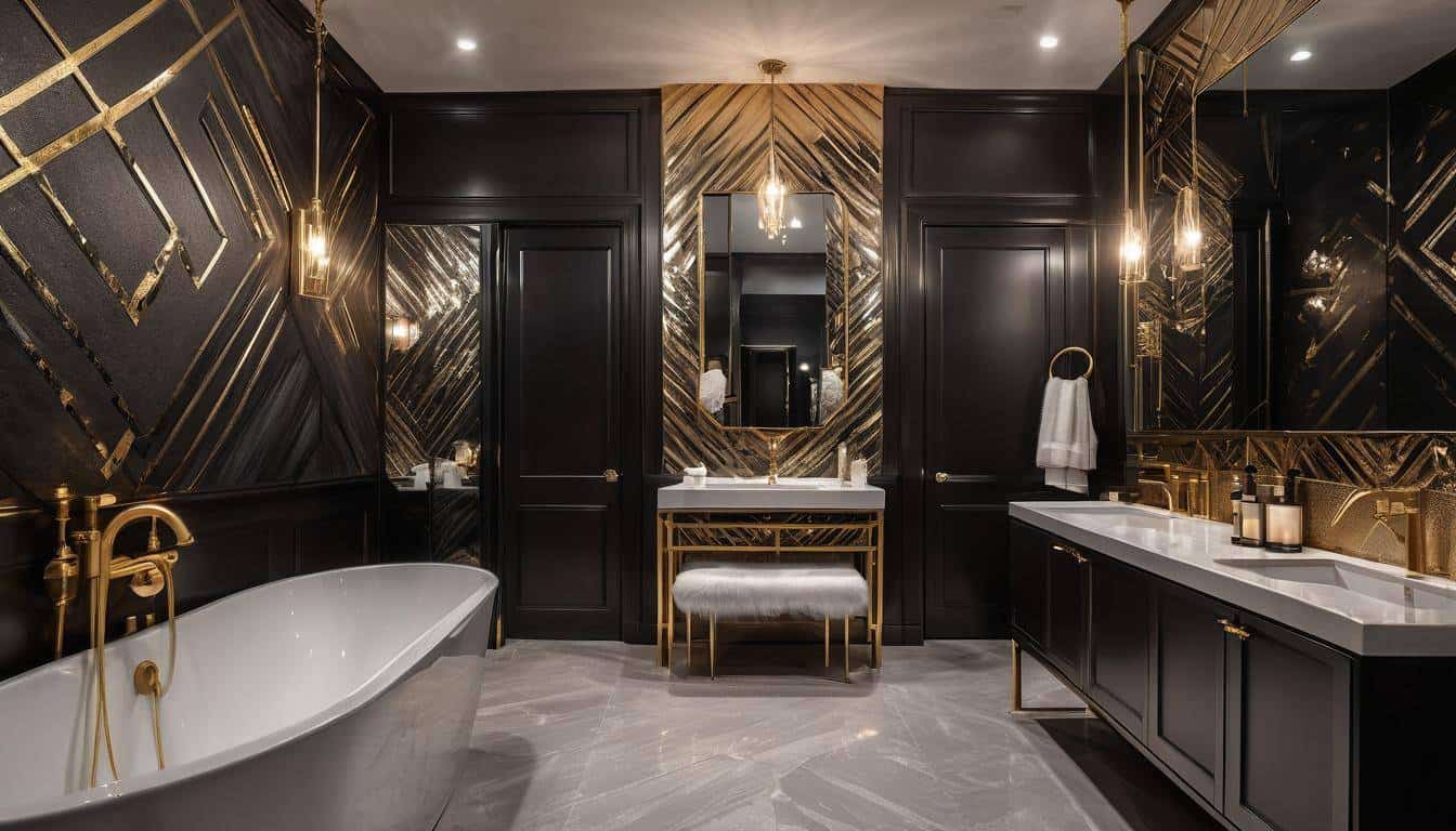 beautiful black bathrooms