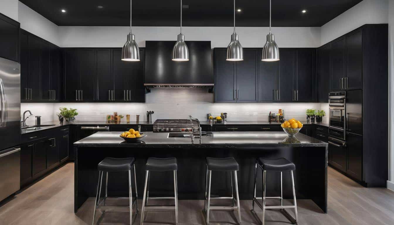 beautiful black kitchens