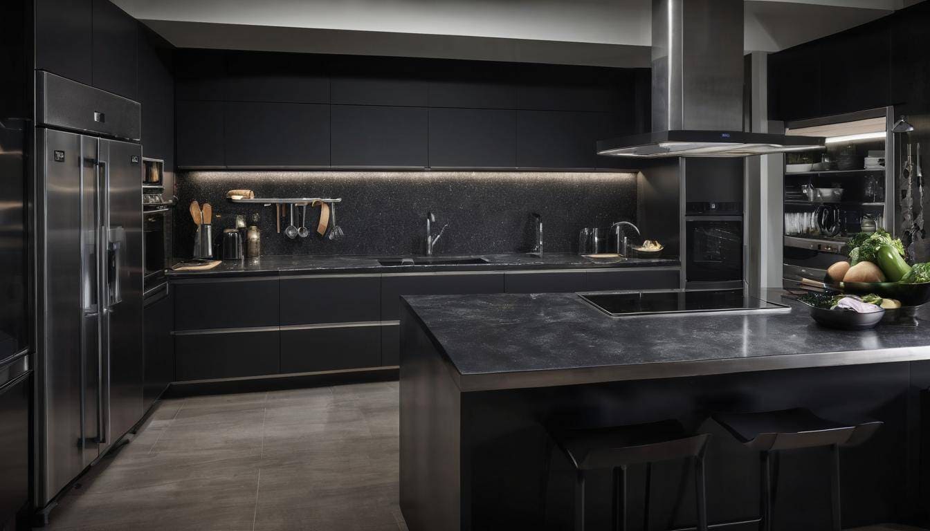 beautiful black kitchens