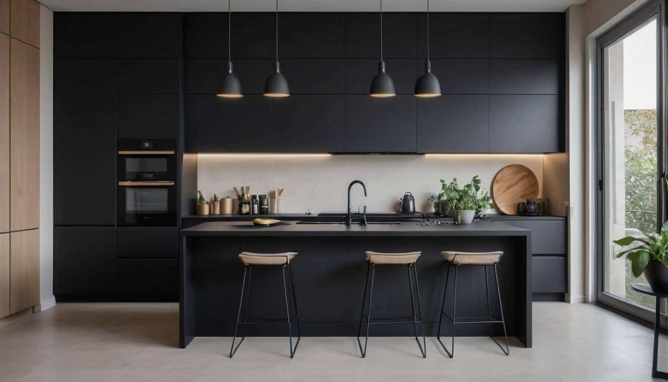 beautiful black kitchens