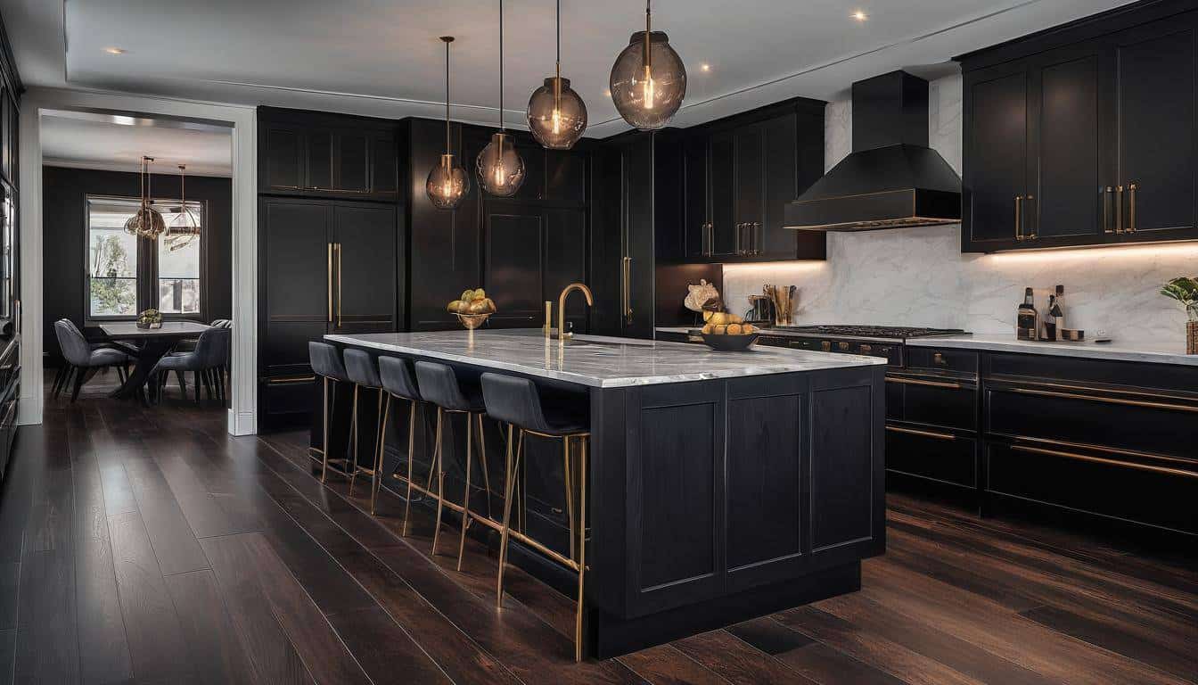 beautiful black kitchens