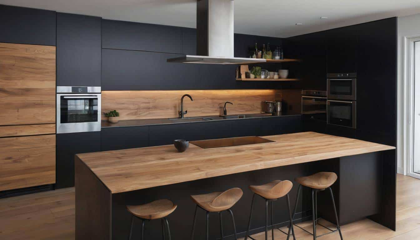 beautiful black kitchens