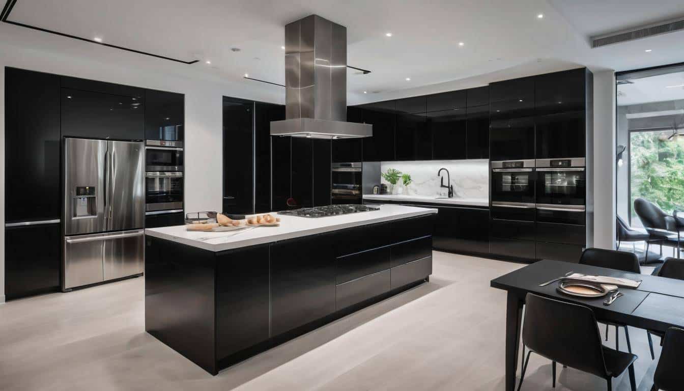 beautiful black kitchens