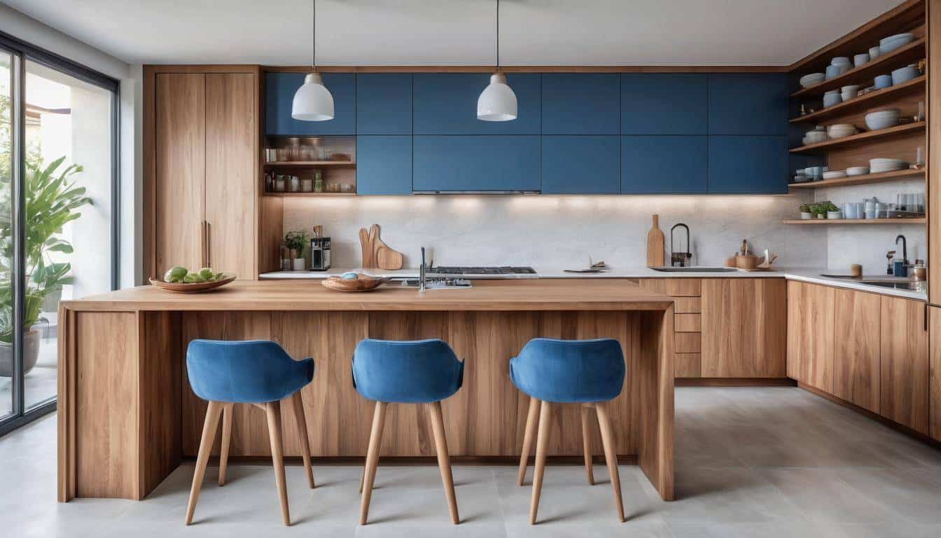 beautiful blue kitchens