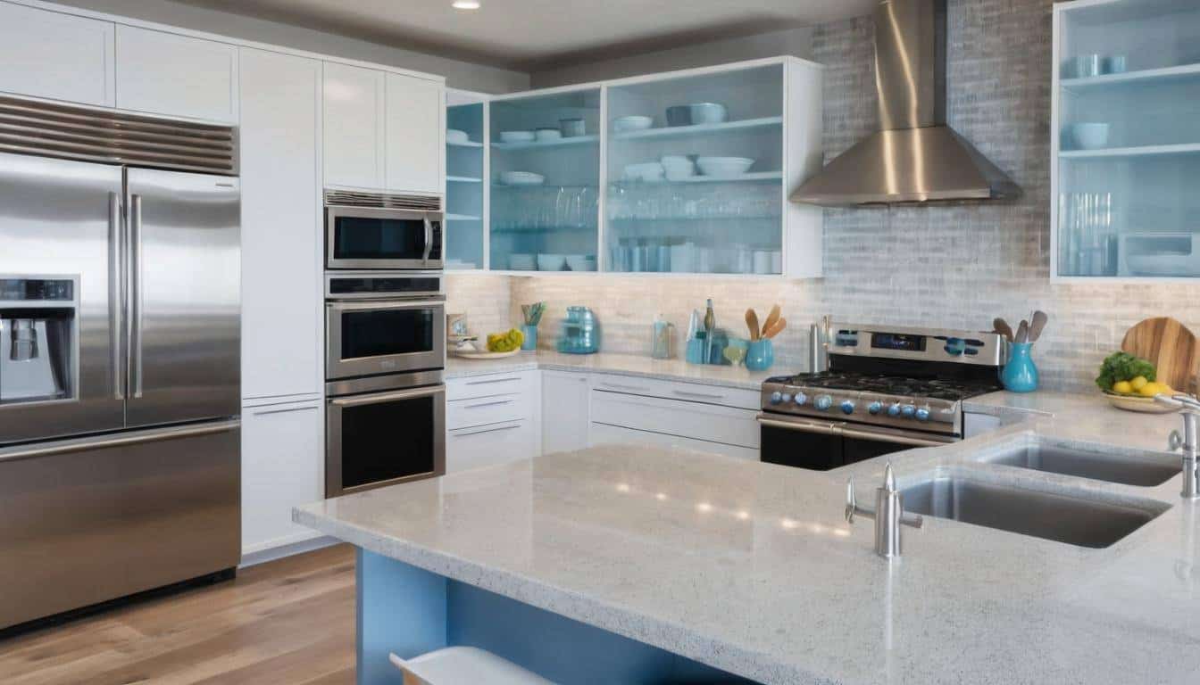 beautiful blue kitchens