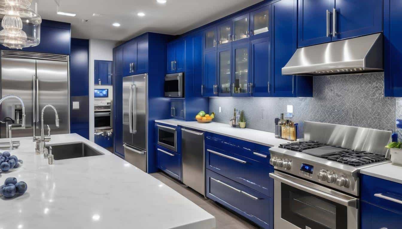 beautiful blue kitchens