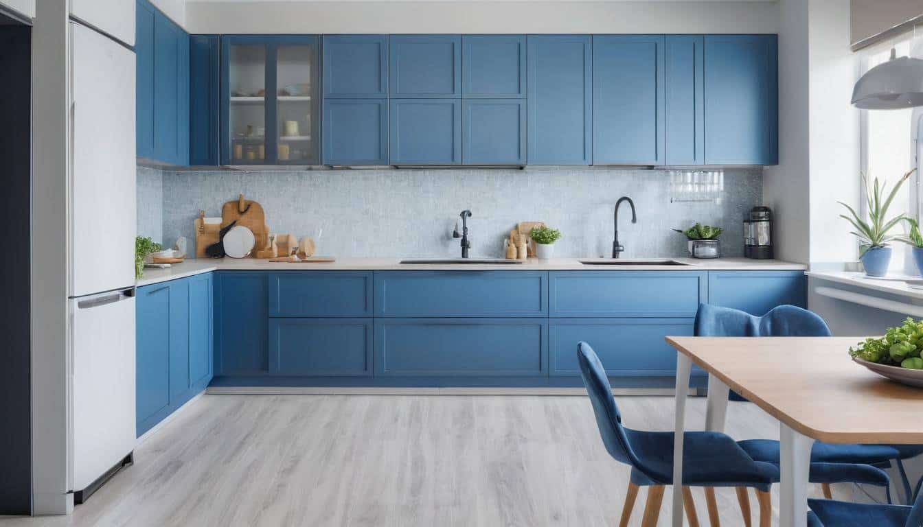 beautiful blue kitchens