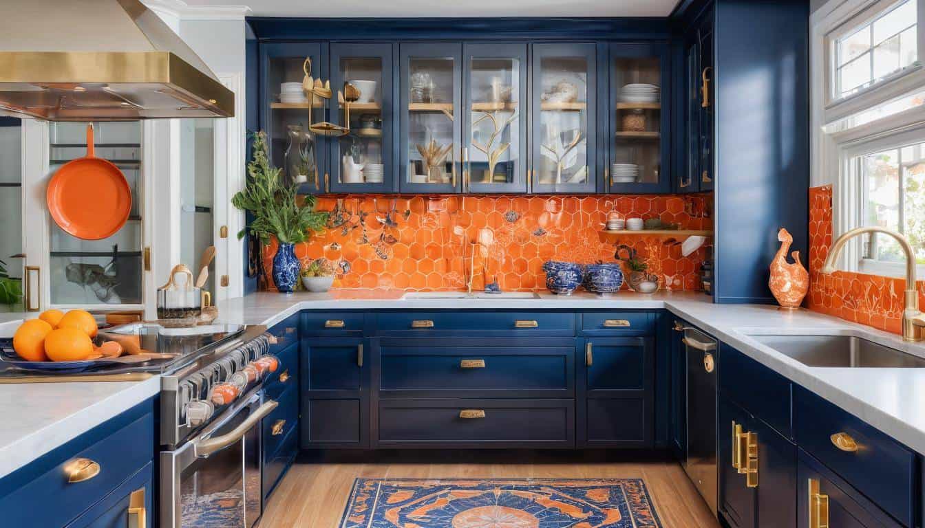 beautiful blue kitchens