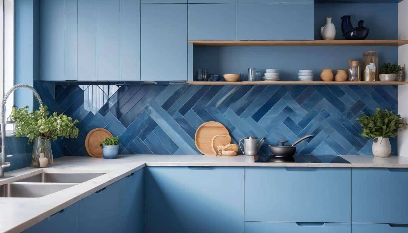 beautiful blue kitchens