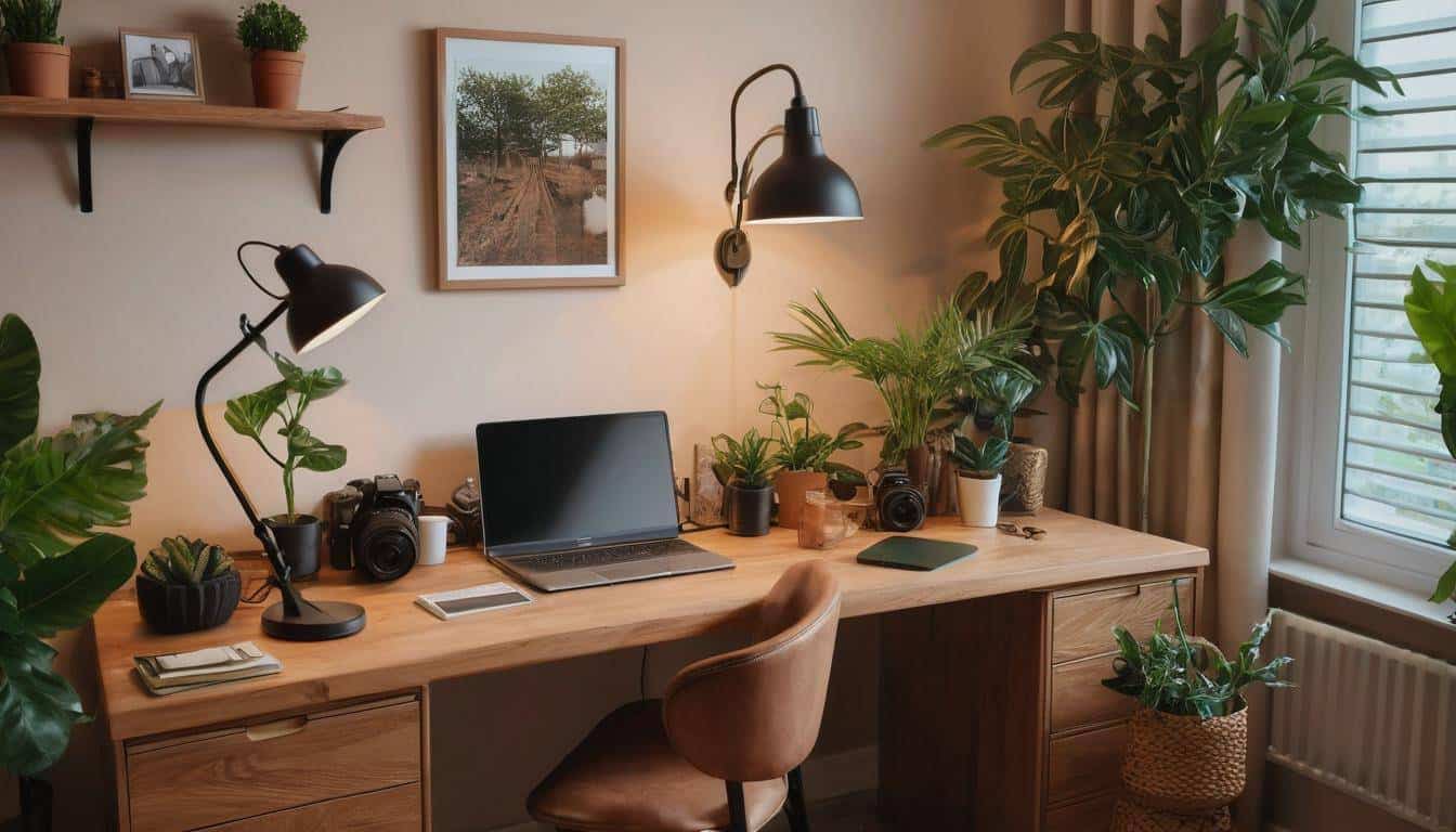 beautiful brown home offices