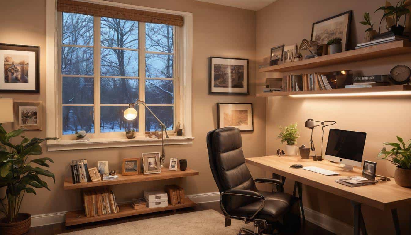 beautiful brown home offices