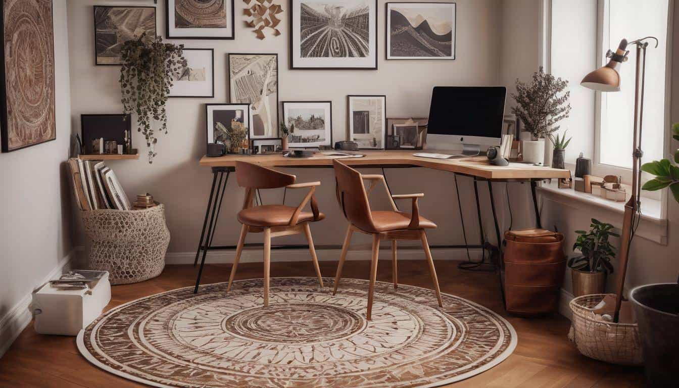 beautiful brown home offices