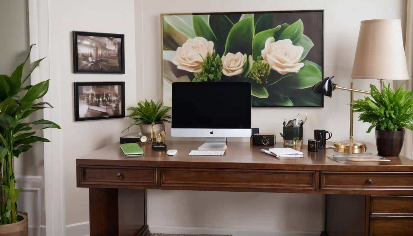 beautiful brown home offices