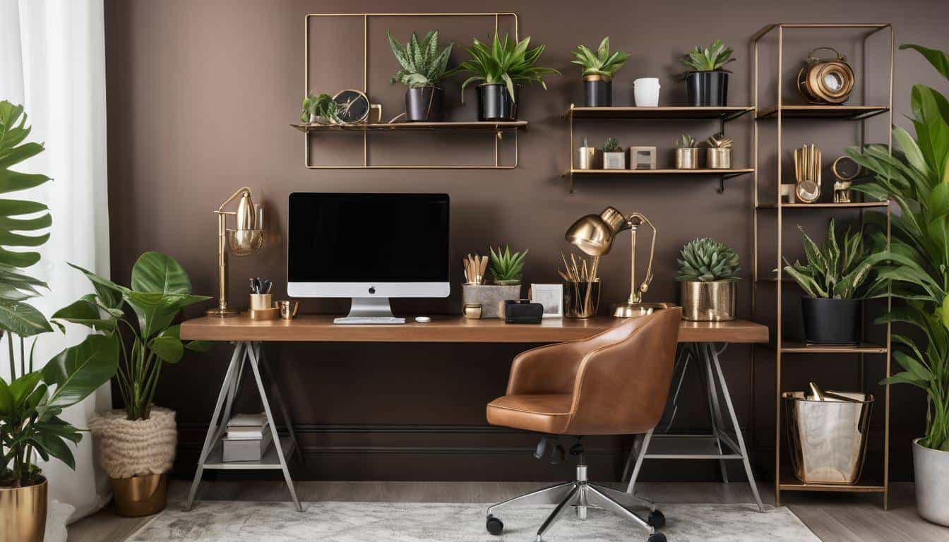 beautiful brown home offices