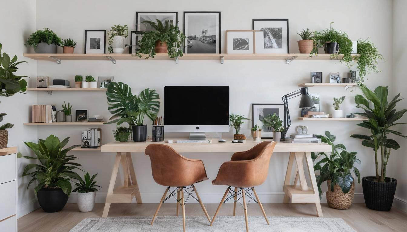 beautiful brown home offices