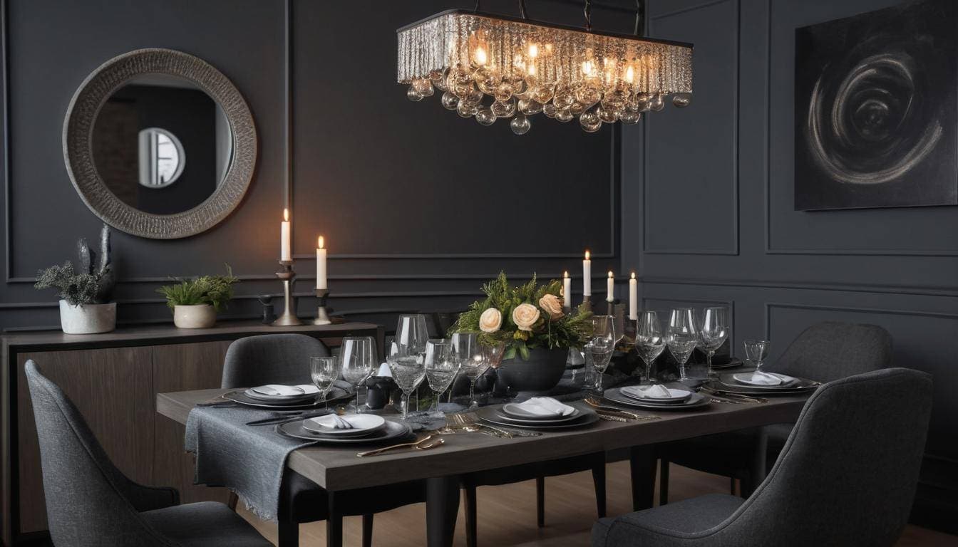 beautiful charcoal dining rooms