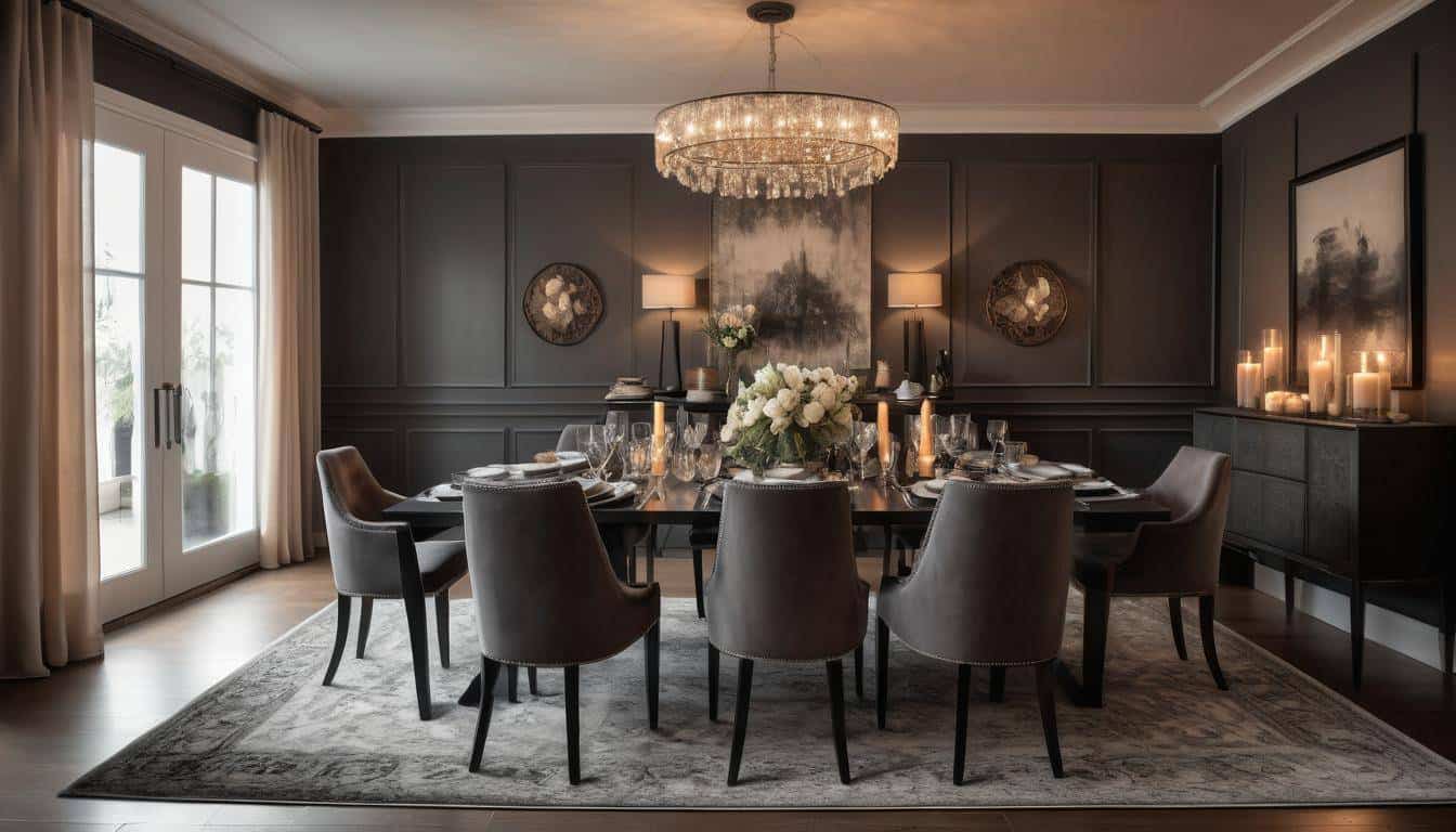 beautiful charcoal dining rooms