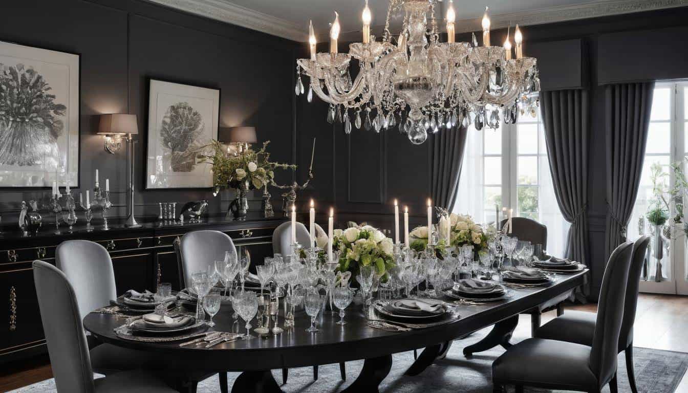 beautiful charcoal dining rooms