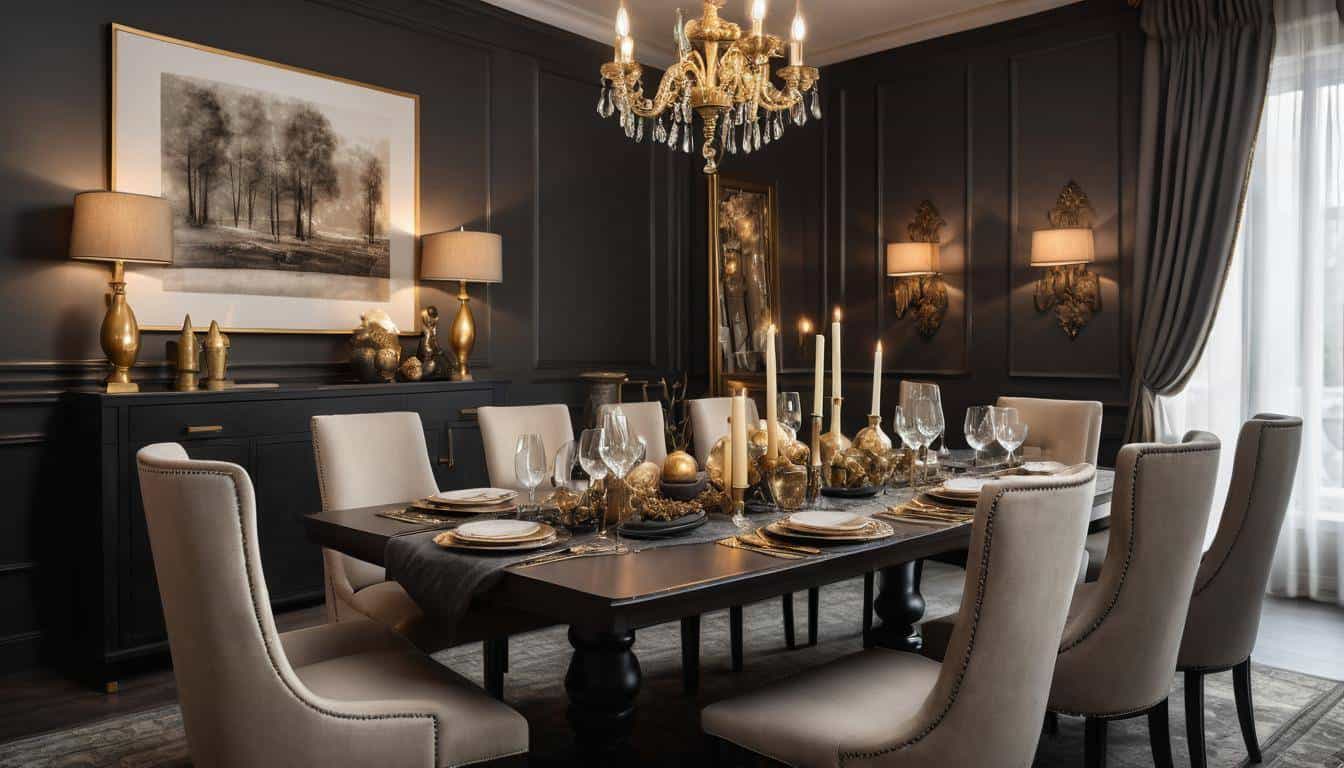 beautiful charcoal dining rooms