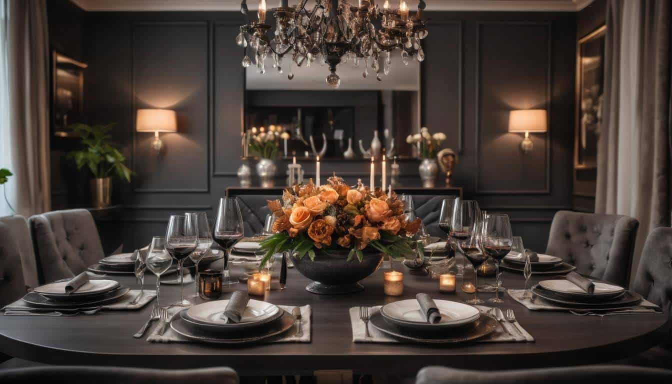 beautiful charcoal dining rooms