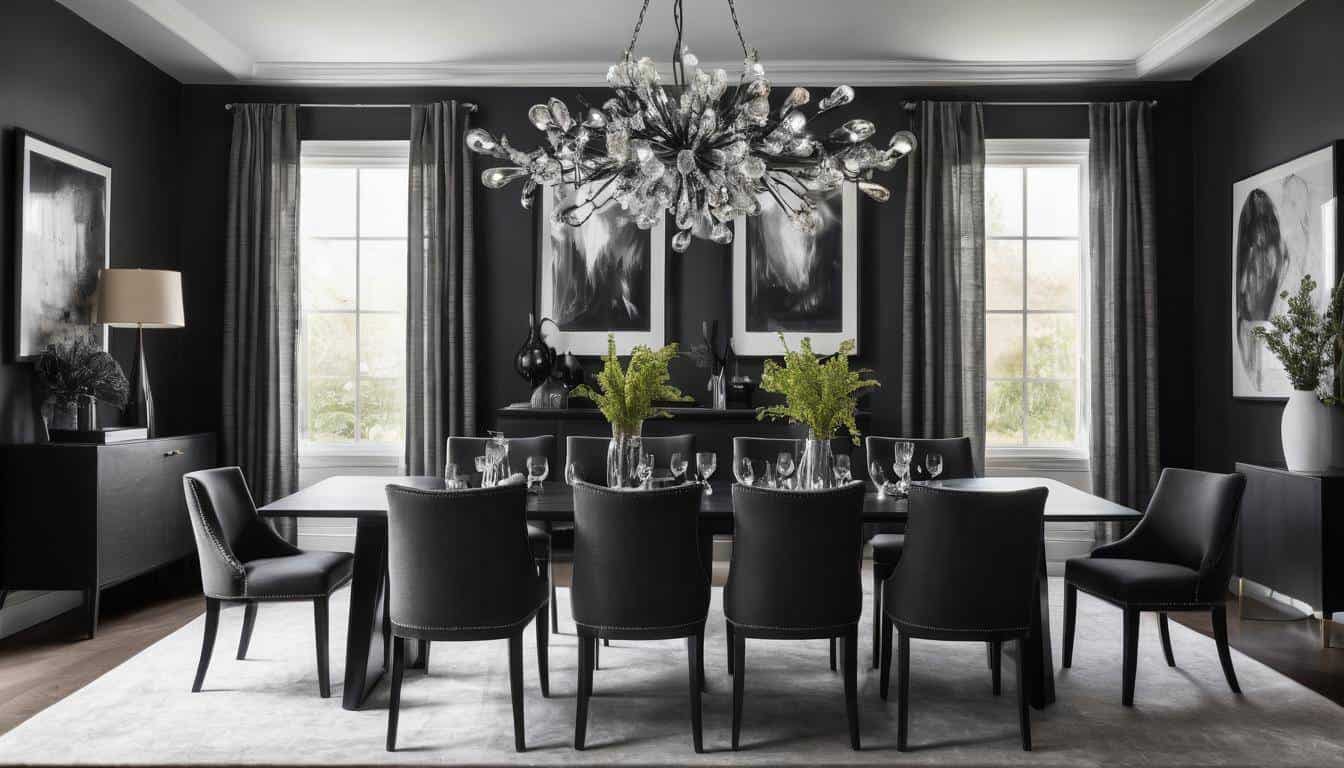 beautiful charcoal dining rooms