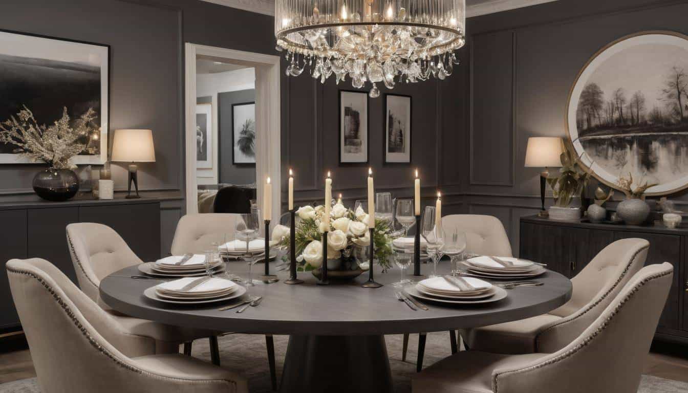 beautiful charcoal dining rooms