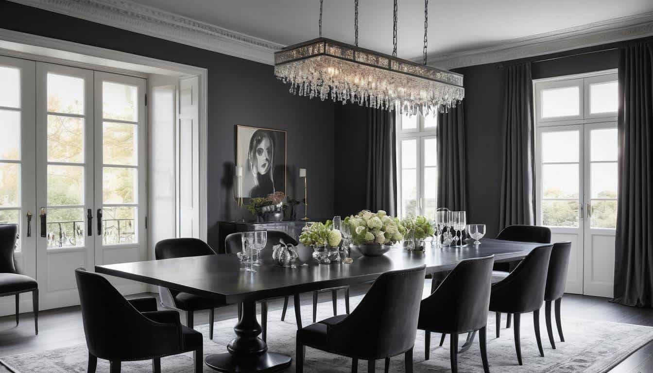 beautiful charcoal dining rooms