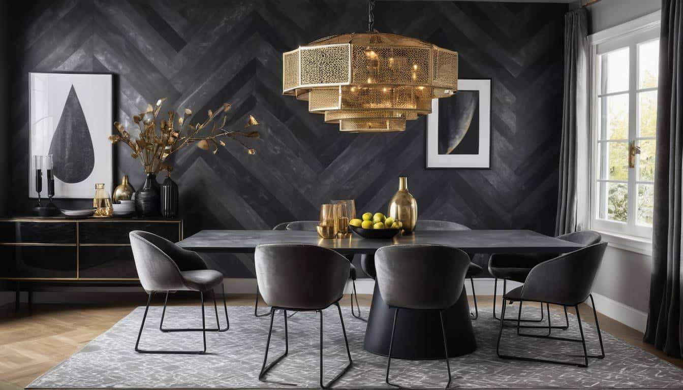 beautiful charcoal dining rooms