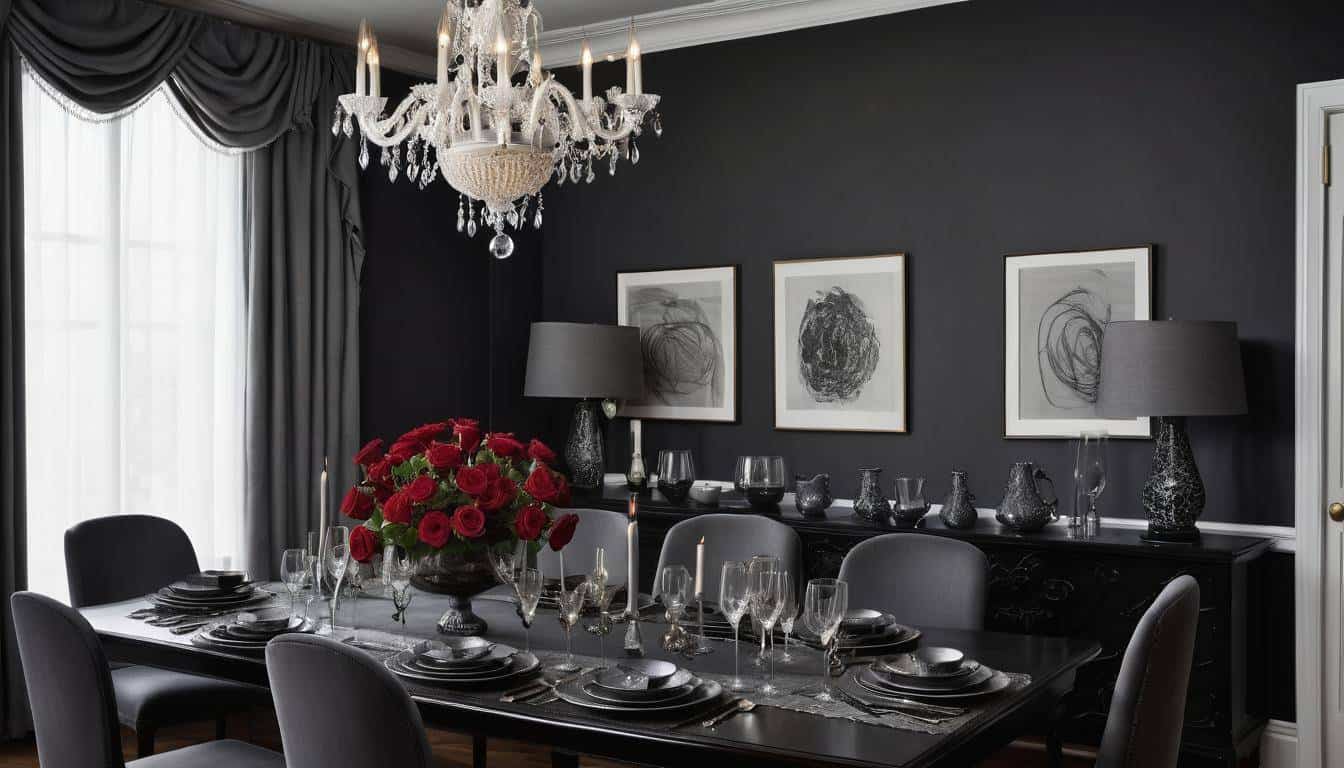 beautiful charcoal dining rooms