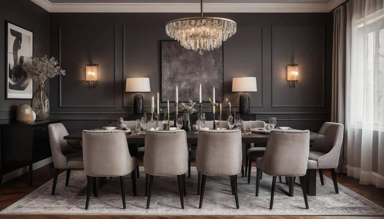 beautiful charcoal dining rooms