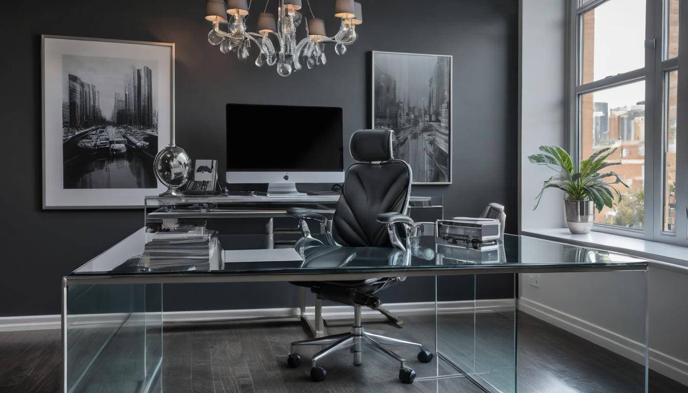 beautiful charcoal home offices